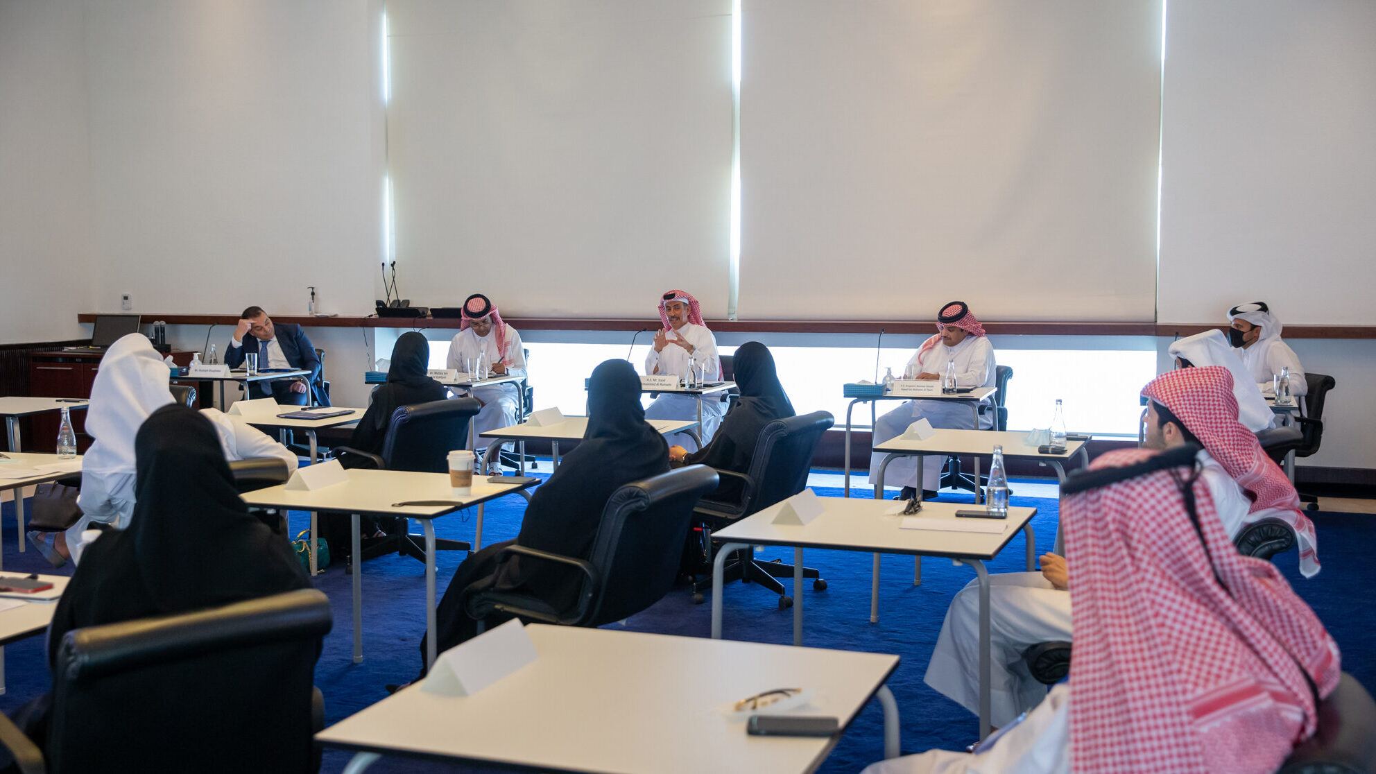 Graduate students attending the Qatar, Energy Security, and Strategic Planning class
