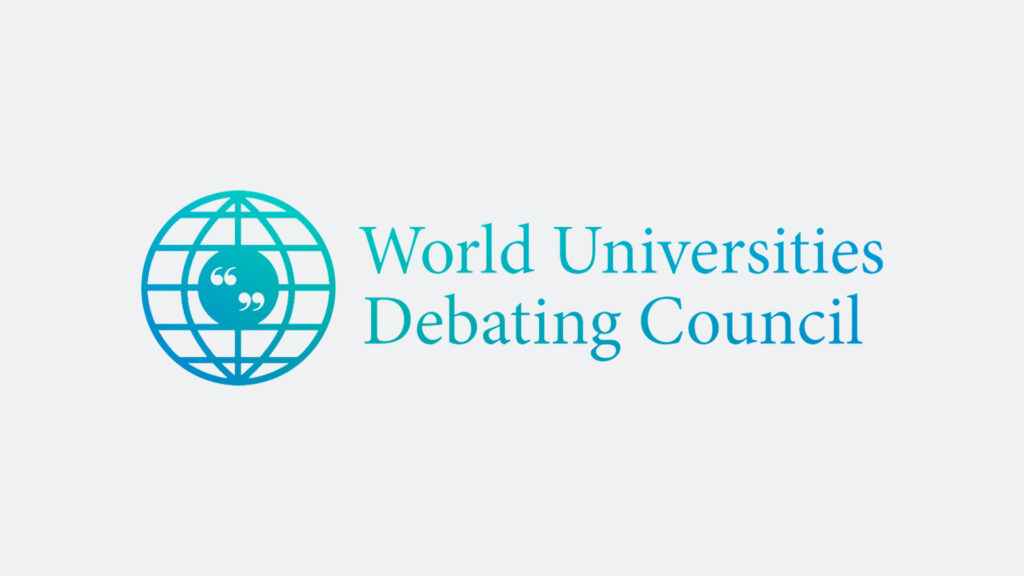 Logo of the World Universities Debating Championship (WUDC)